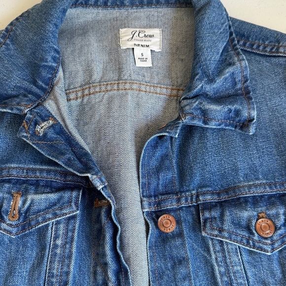 J. Crew Classic Blue Denim Jacket - Picture 2 of 3